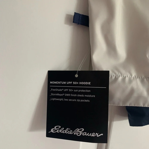 Eddie Bauer Women's Momentum UPF 50+ Hoodie Jacket Size XL - Medium Indigo - NWT - Picture 10 of 11